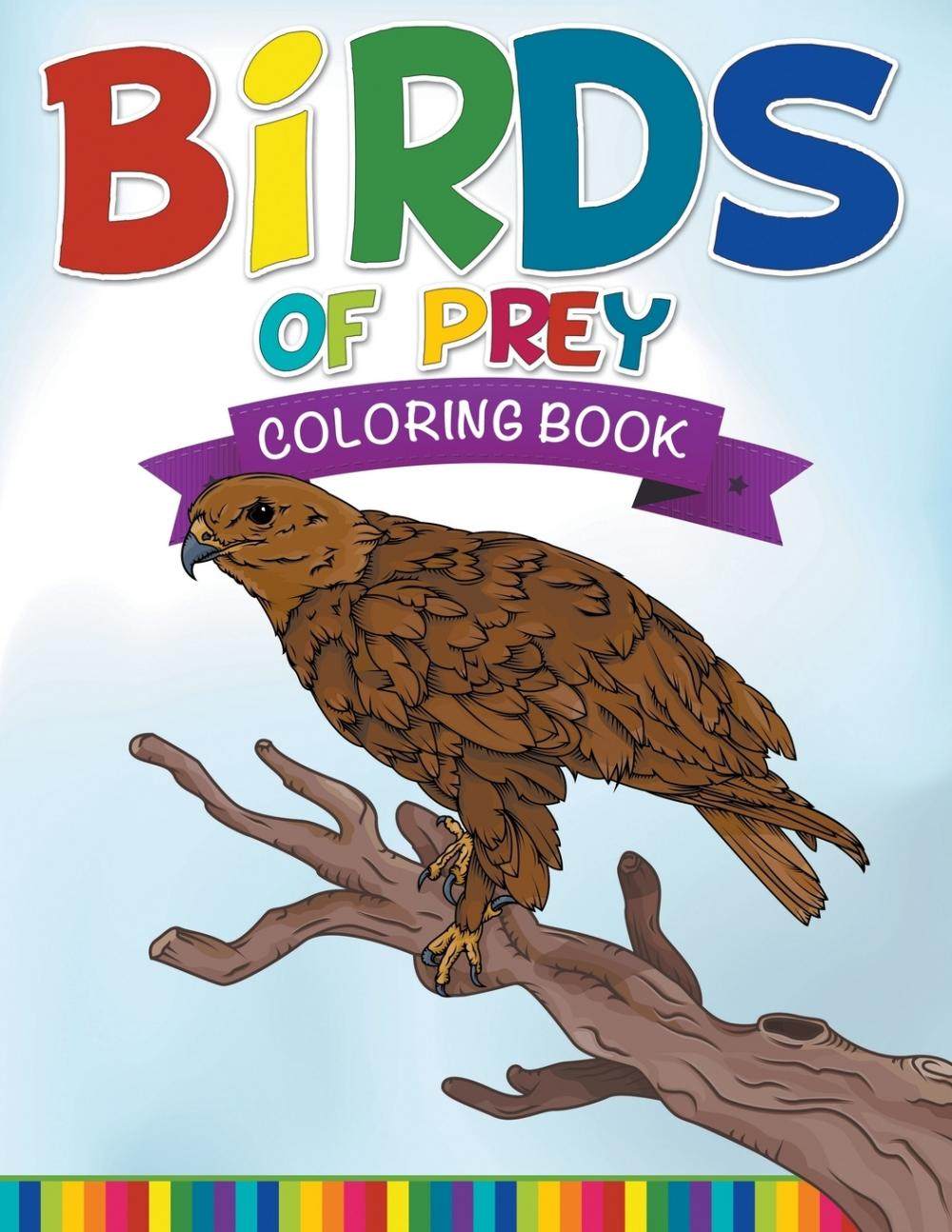 【预售 按需印刷】birds of prey coloring book