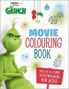 COLOURING 中图 英文原版 GRINCH 格林奇：电影填色本：电影搭档 MOVIE