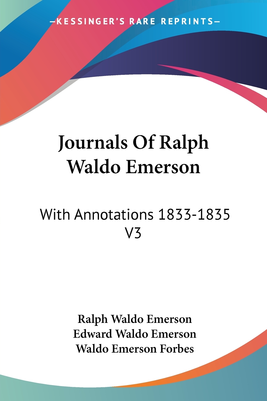 预售按需印刷 Journals Of Ralph Waldo Emerson