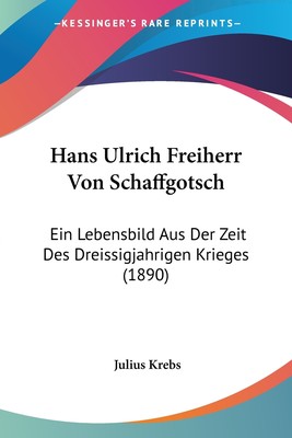 预售 按需印刷Hans Ulrich Freiherr Von Schaffgotsch德语ger