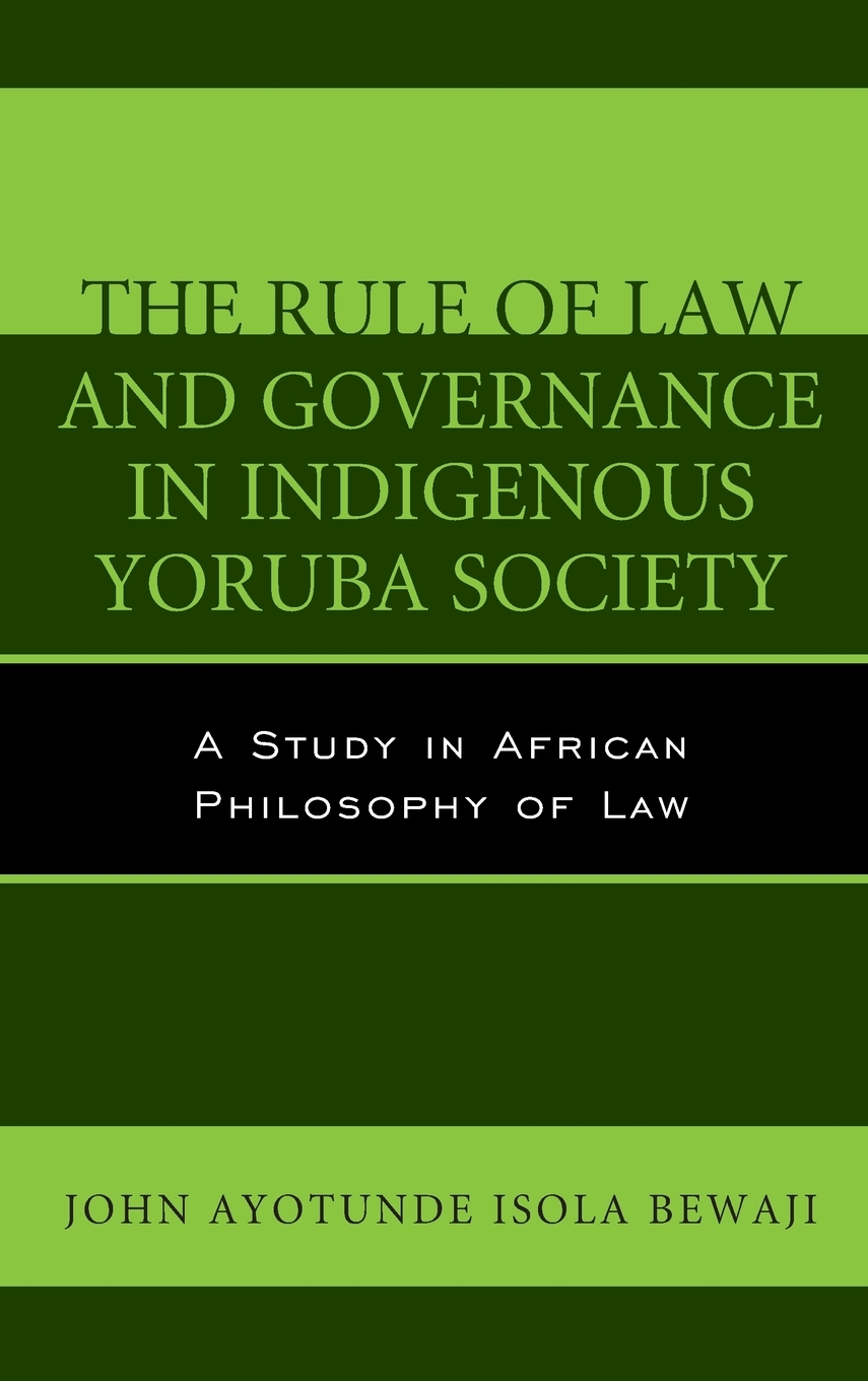 【预售按需印刷】The Rule of Law and Governance in Indigenous Yoruba Society-封面