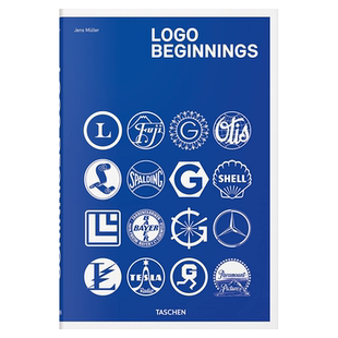 Logo Beginnings 商标起源 经典现代商标作品集 历史传统商标图案图形设计平面设计  Taschen 塔森出版 中图原版进口