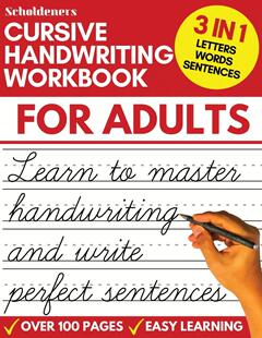 预售 Cursive Handwriting Workbook for Adults 英文原版  预售 [9781913357641]