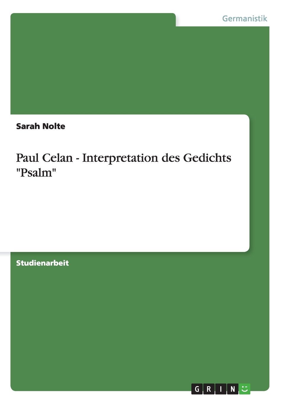 预售按需印刷Paul Celan- Interpretation des Gedichts