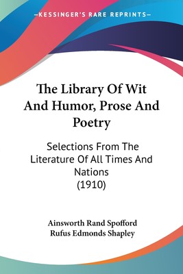 【预售 按需印刷】The Library Of Wit And Humor  Prose And Poetry