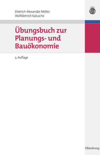 预售按需印刷übungsbuch zur Planungs und Bau?konomie