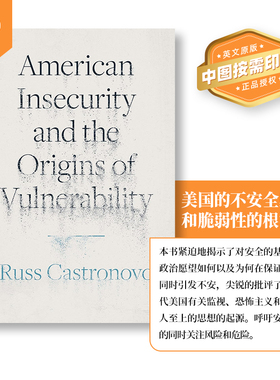 预售 美国的不安全感和脆弱性的起源 American Insecurity and the Origins of Vulnerability 英文原版   [9780691249858]