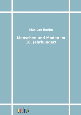 预售 按需印刷 Menschen und Moden im 18. Jahrhundert德语ger