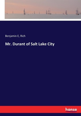 预售 按需印刷 Mr. Durant of Salt Lake City