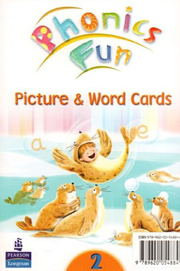 朗文自然拼读 英文原版 PHONICS FUN (AME ED) WORD & PICT CARDS 2 幼少儿教材 小学英语拼读 培生英文 中图