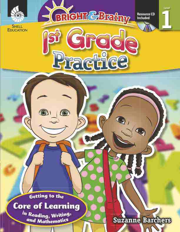 预售 按需印刷bright & brainy: 1st grade practice