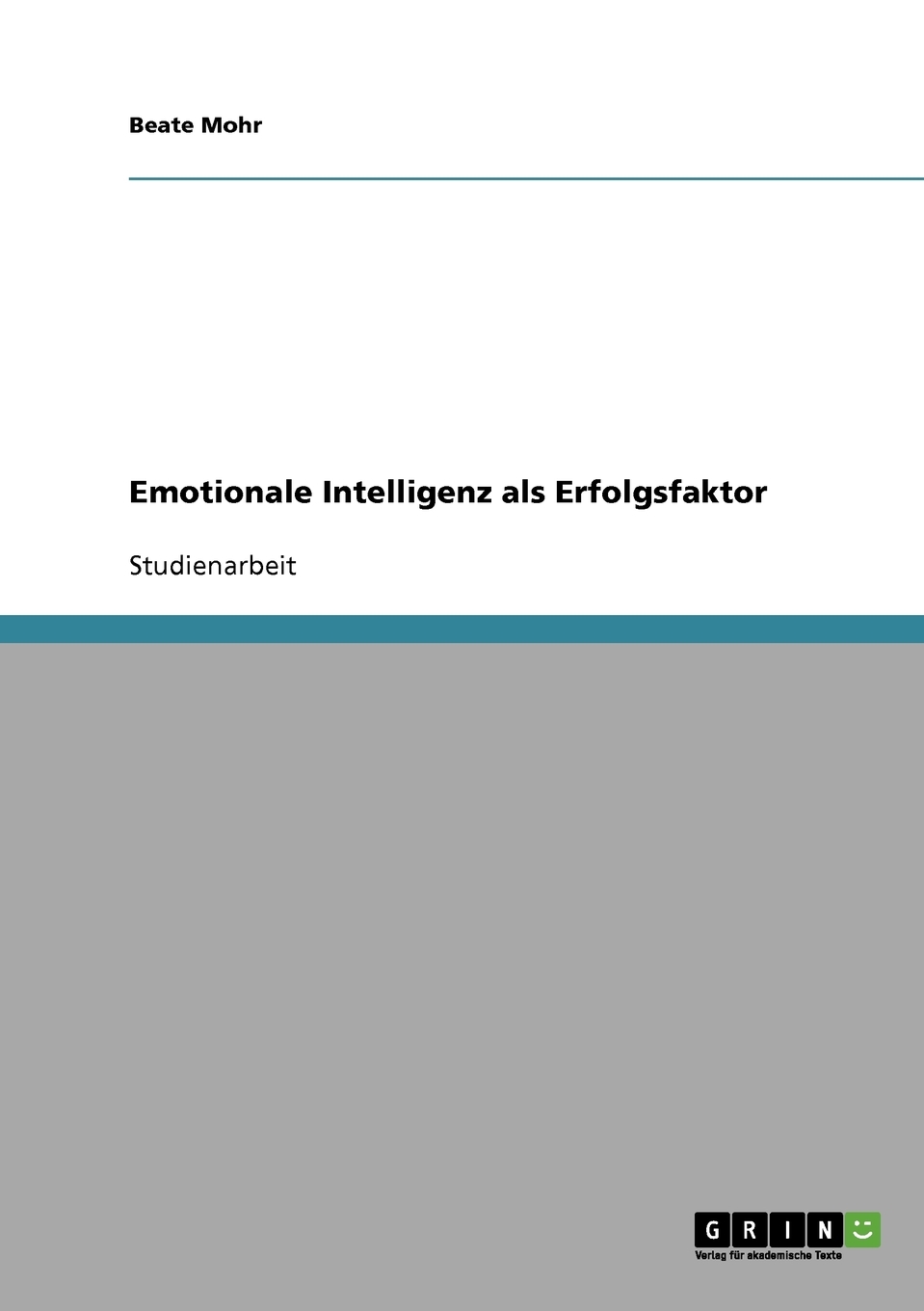 预售 按需印刷Emotionale Intelligenz als Erfolgsfaktor德语ger 书籍/杂志/报纸 原版其它 原图主图