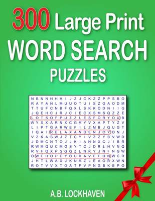 预售 按需印刷300 Large Print Word Search Puzzles