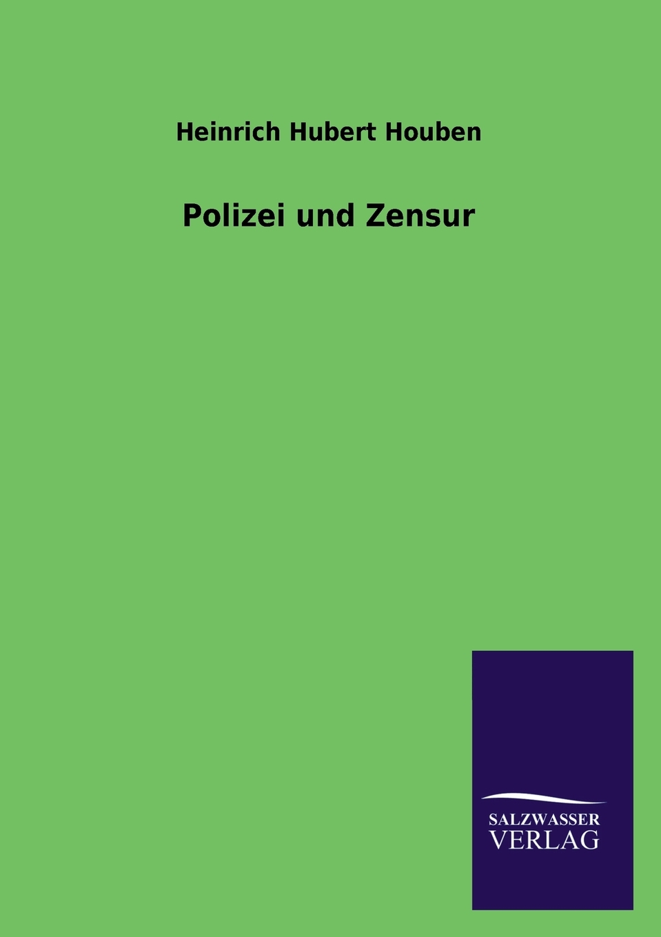 预售按需印刷 Polizei Und Zensur德语ger-封面