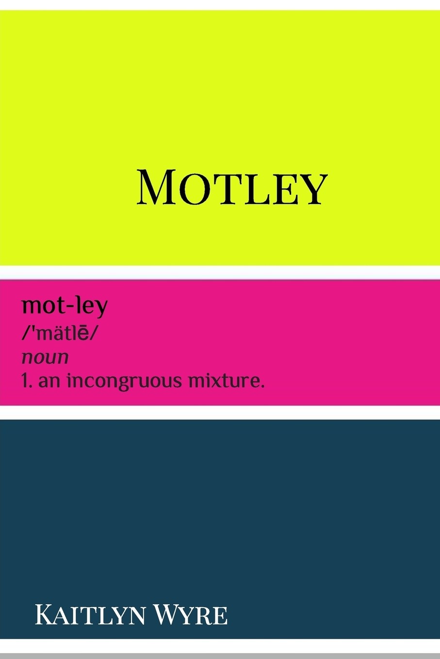 【预售 按需印刷】motley
