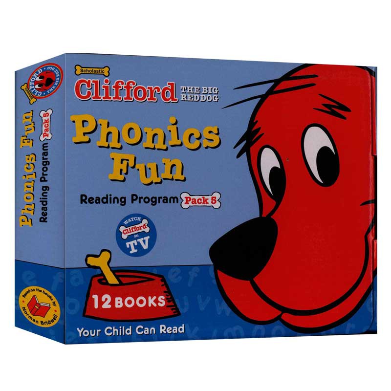 Clifford's Phonics Fun Box Set #5 (w/CD) 大红狗自然拼读法系列套装5(含CD)