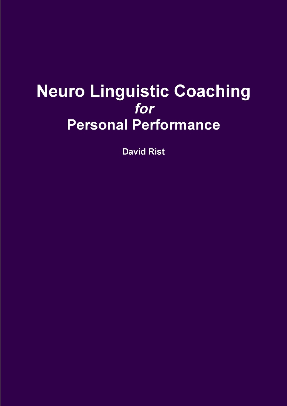 【预售按需印刷】Neuro Linguistic Coaching