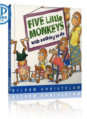 英文原版绘本 Five Little Monkeys with Nothing to