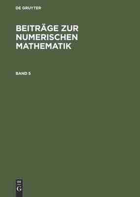 预售 按需印刷 Beitr?ge zur Numerischen Mathematik