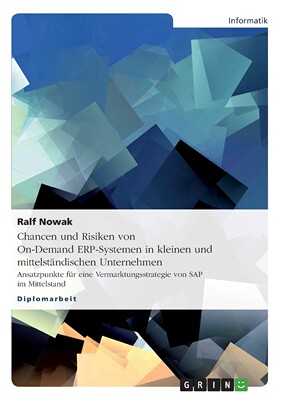 预售 按需印刷Chancen und Risiken von On-Demand ERP-Systemen in kleinen und mittelst?ndischen Unternehmen德语ger