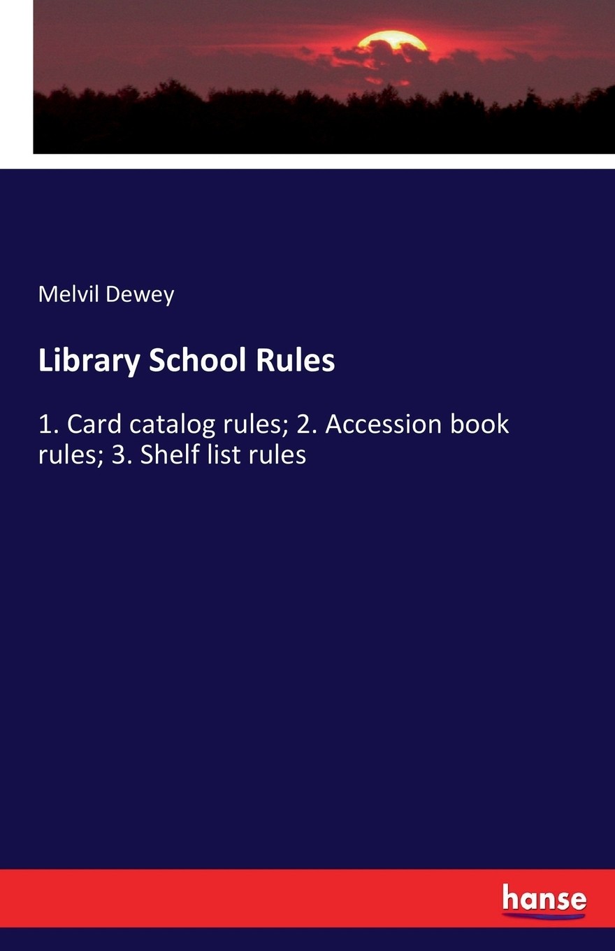 【预售 按需印刷】library school rules