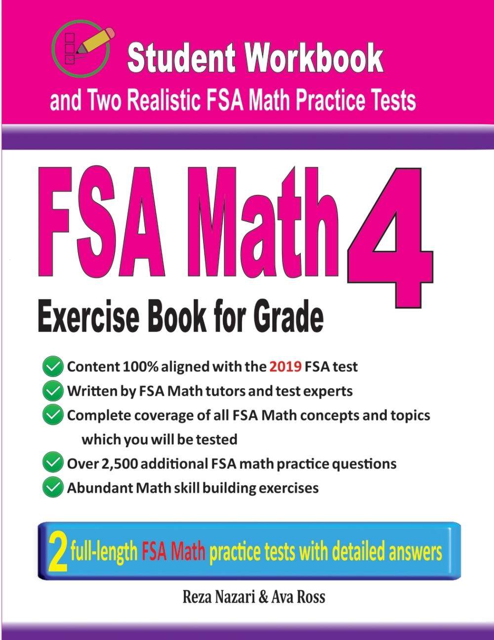 【预售 按需印刷】fsa math exercise book for grade 4