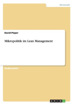 预售 按需印刷Mikropolitik im Lean Management德语ger