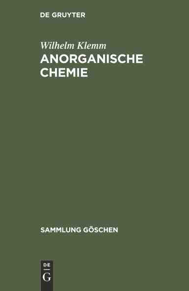 预售 按需印刷 Anorganische Chemie 书籍/杂志/报纸 进口教材/考试类/工具书类原版书 原图主图