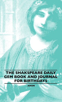 【预售 按需印刷】The Shakspeare Daily Gem Book And Journal For Birthdays