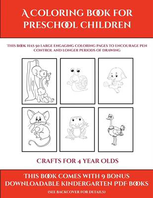 【预售按需印刷】Crafts for 4 year Olds (A Coloring book for Preschool Children)