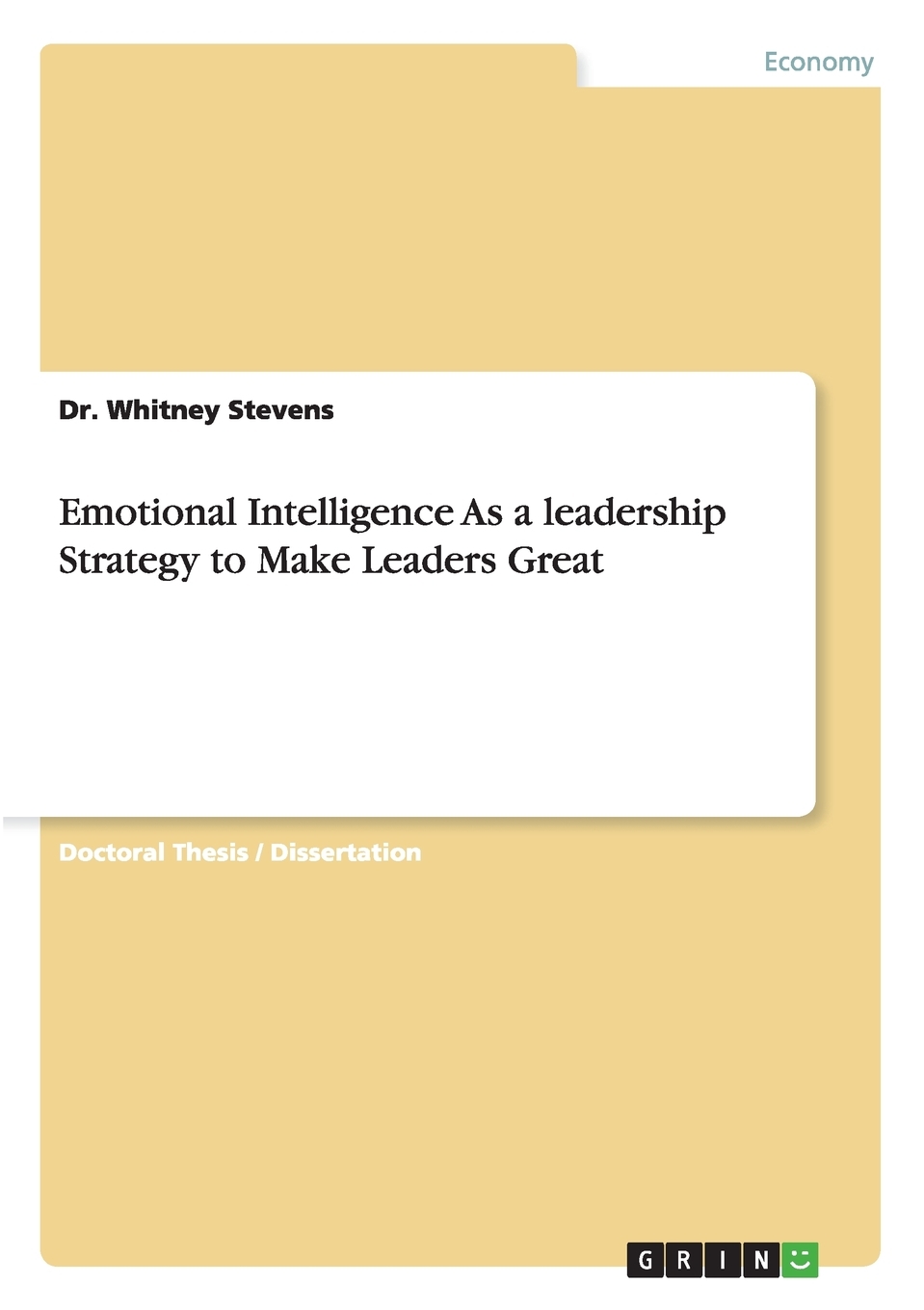 【预售按需印刷】Emotional Intelligence As a leadership Strategy to Make Leaders Great