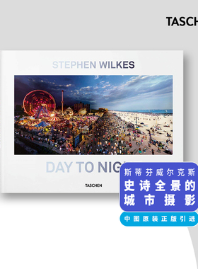 史蒂芬·威尔克斯 白天与黑夜 英文原版 Stephen Wilkes. Day to Night 摄影集 全景摄影 塔森 中图