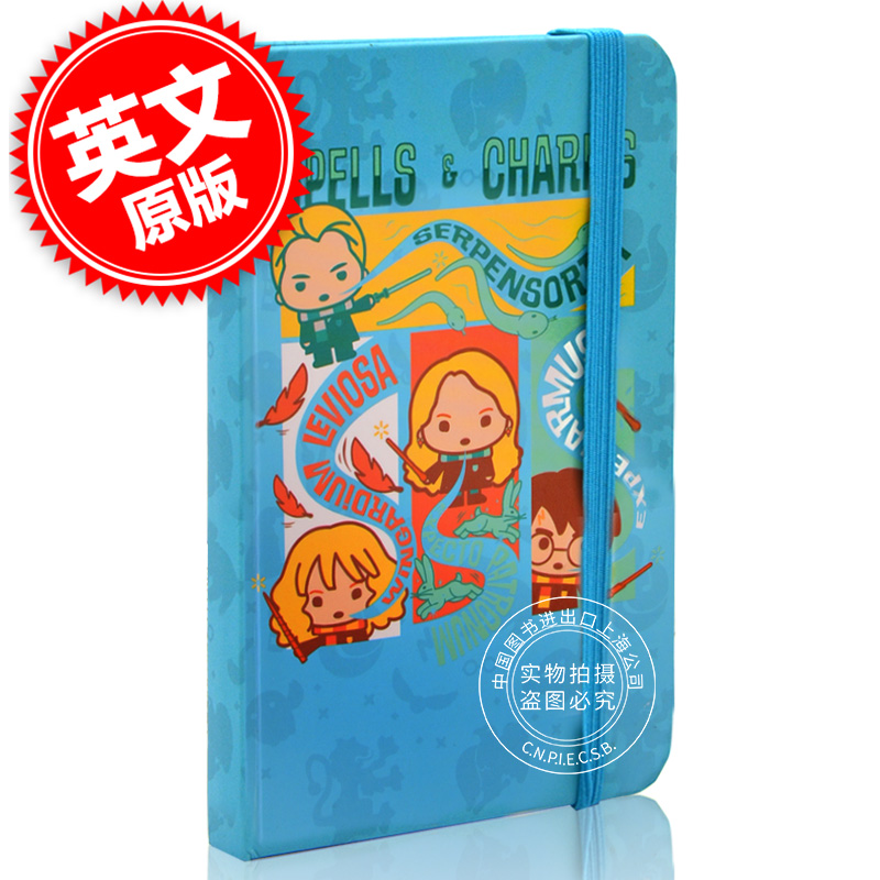 哈利波特咒语口袋日记本哈利波特周边英文原版 Harry Potter: Spells and Charms Ruled Pocket Journal中图