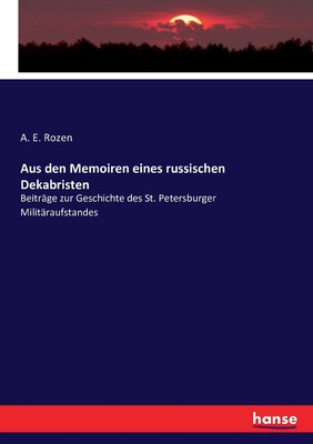 预售 按需印刷Aus den Memoiren eines russischen Dekabristen德语ger