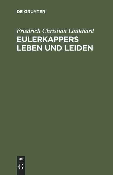 预售 按需印刷 Eulerkappers Leben und Leiden 书籍/杂志/报纸 原版其它 原图主图