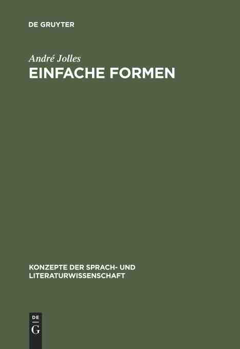 预售按需印刷 Einfache Formen: Legende Sage Mythe Ratsel Spruch Kasus Memorabile Marchen Witz