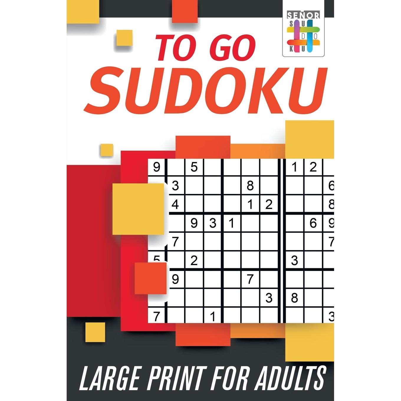 【预售 成人数独 趣味益智】To Go Sudoku Large Print for Adults
