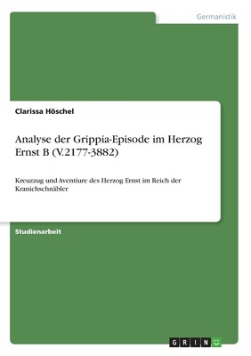 预售 按需印刷Analyse der Grippia-Episode im Herzog Ernst B (V.2177-3882)德语ger