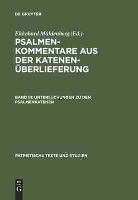 预售 按需印刷 Untersuchungen zu den Psalmenkatenen