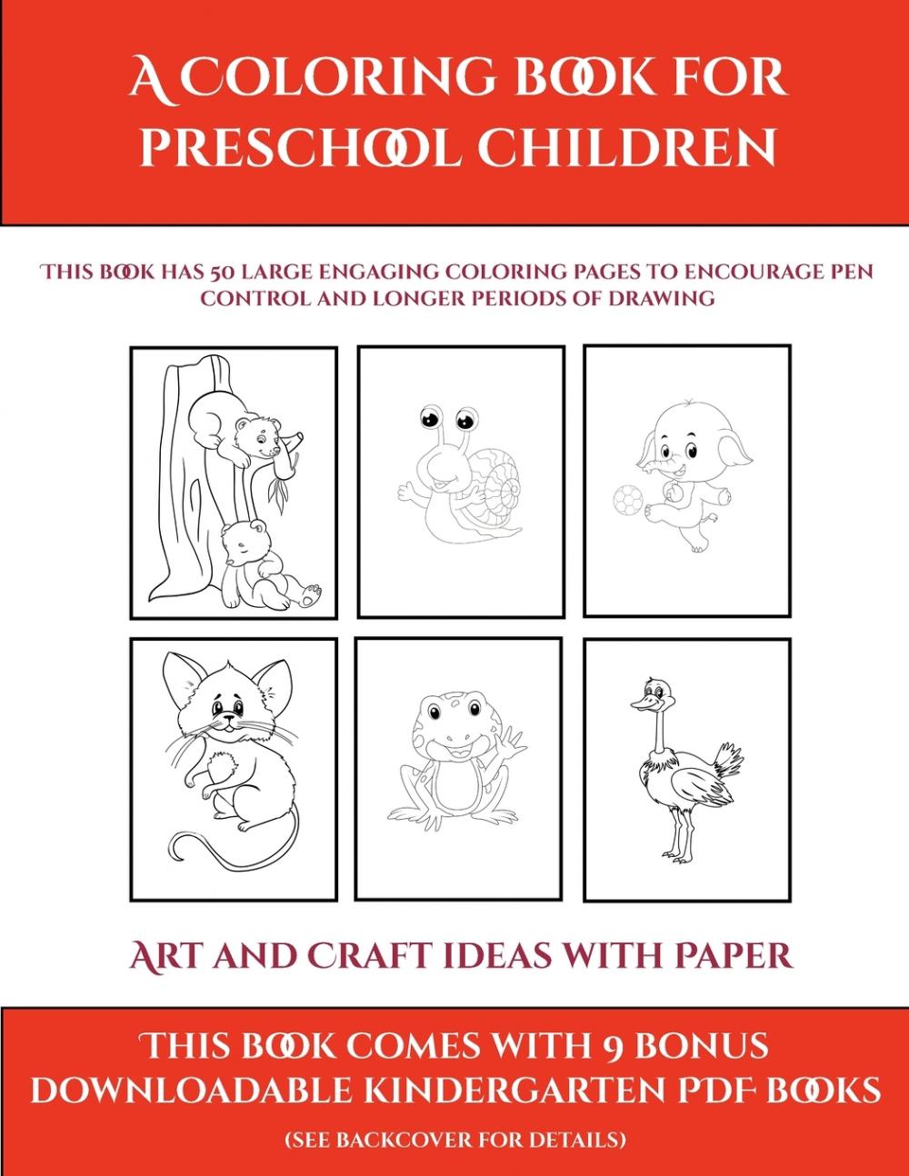 【预售 按需印刷】Art and Craft ideas with Paper (A Coloring book for Preschool Children) 书籍/杂志/报纸 原版其它 原图主图