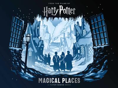 哈利波特 魔法圣地 纸质场景书 英文原版 Harry Potter: Magical Places: A Paper Scene Book 霍格沃茨 对角巷 精装中图