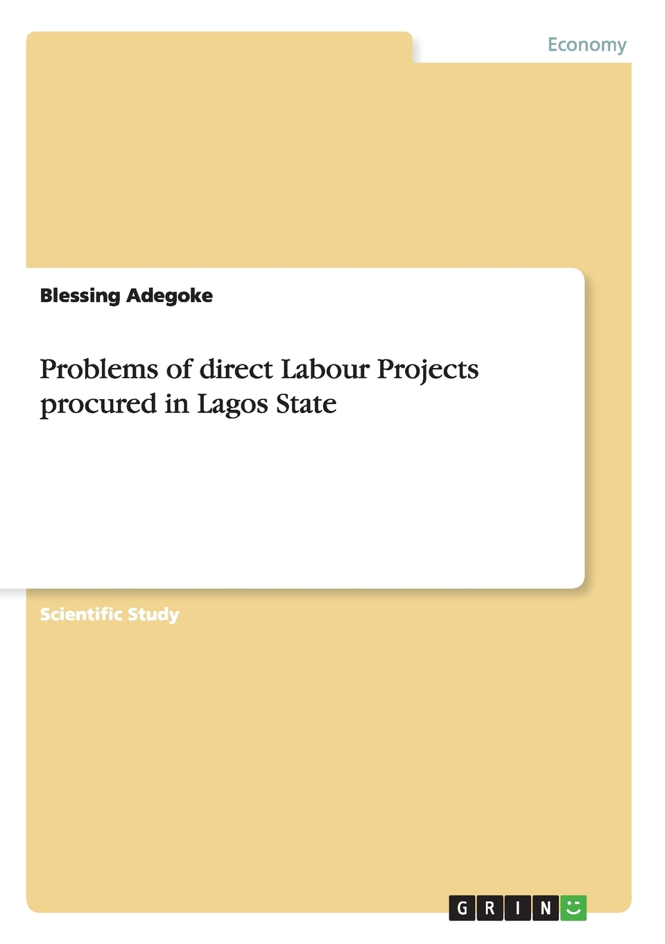 预售按需印刷 Problems of direct Labour Projects procured in Lagos State