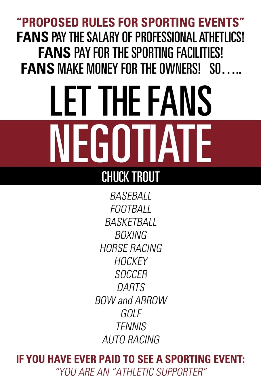 【预售 按需印刷】Let the Fans Negotiate 书籍/杂志/报纸 生活类原版书 原图主图