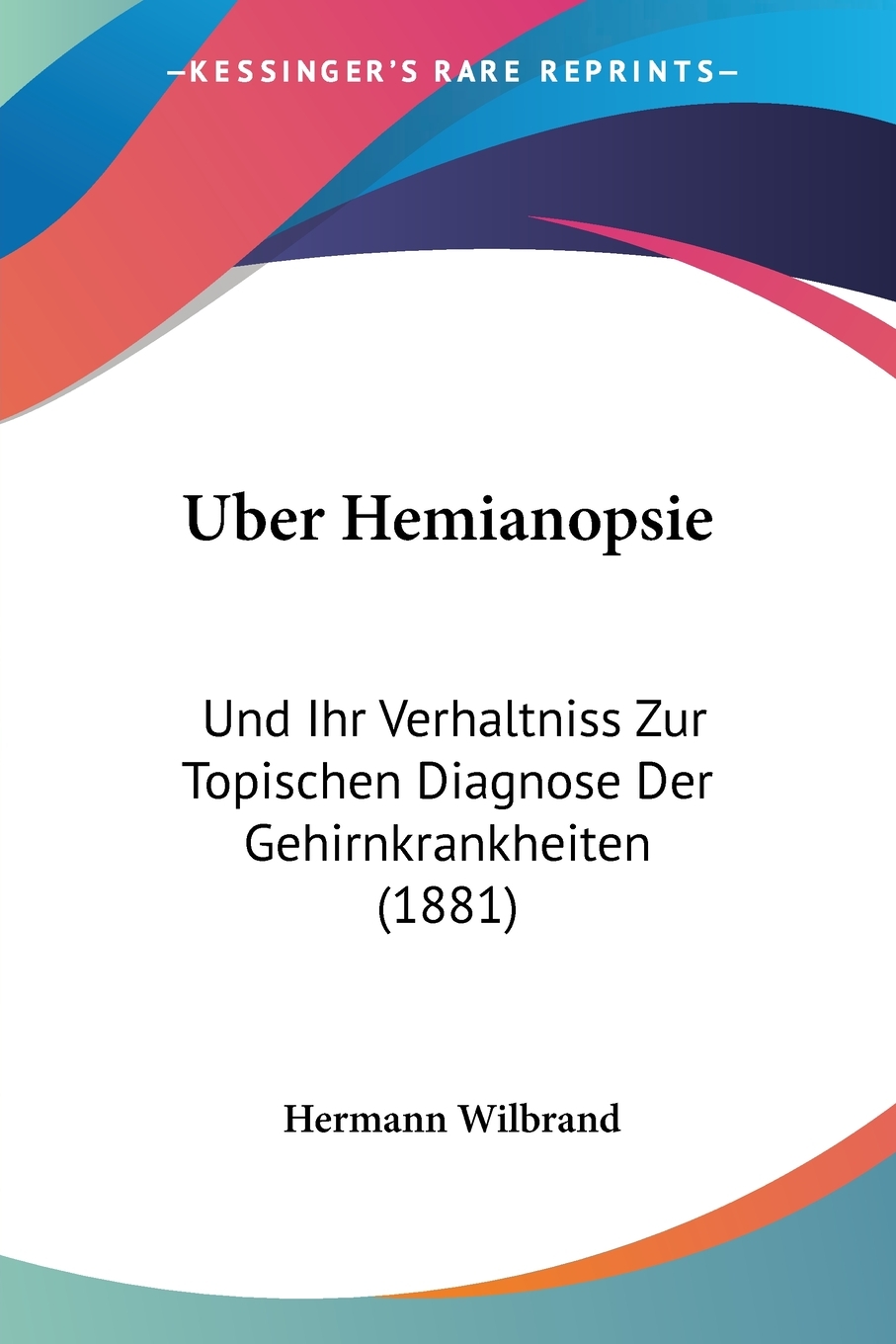 预售按需印刷 Uber Hemianopsie德语ger