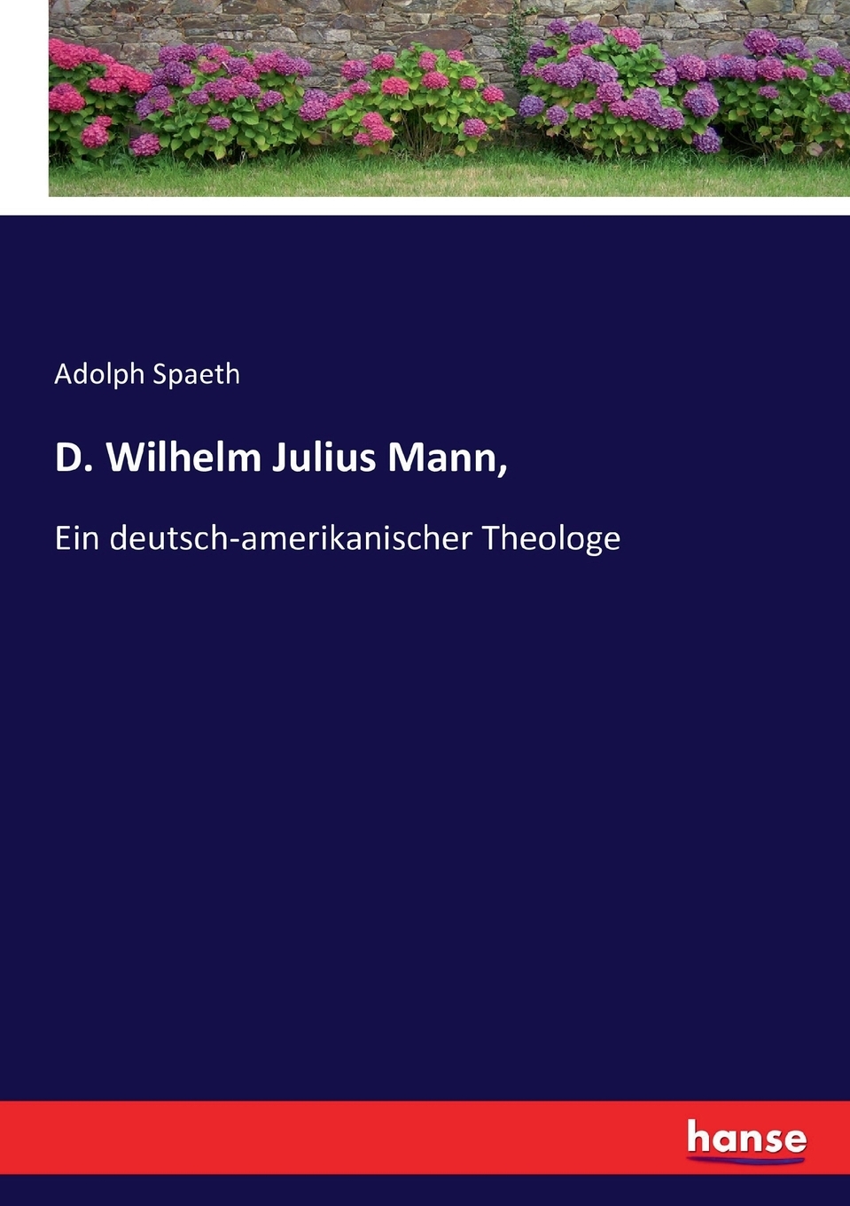 预售 按需印刷 D. Wilhelm Julius Mann 德语ger