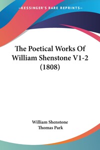 【预售按需印刷】The Poetical Works Of William Shenstone V1-2(1808)