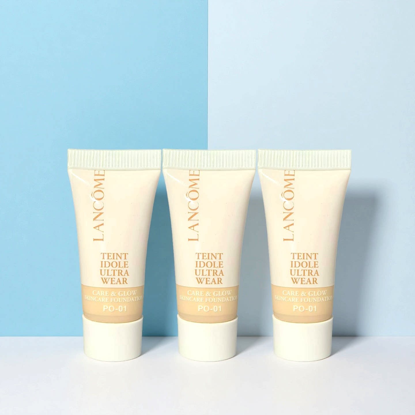 兰蔻养肤柔光粉底液5ml小样PO-01 水润保湿遮瑕干皮推荐