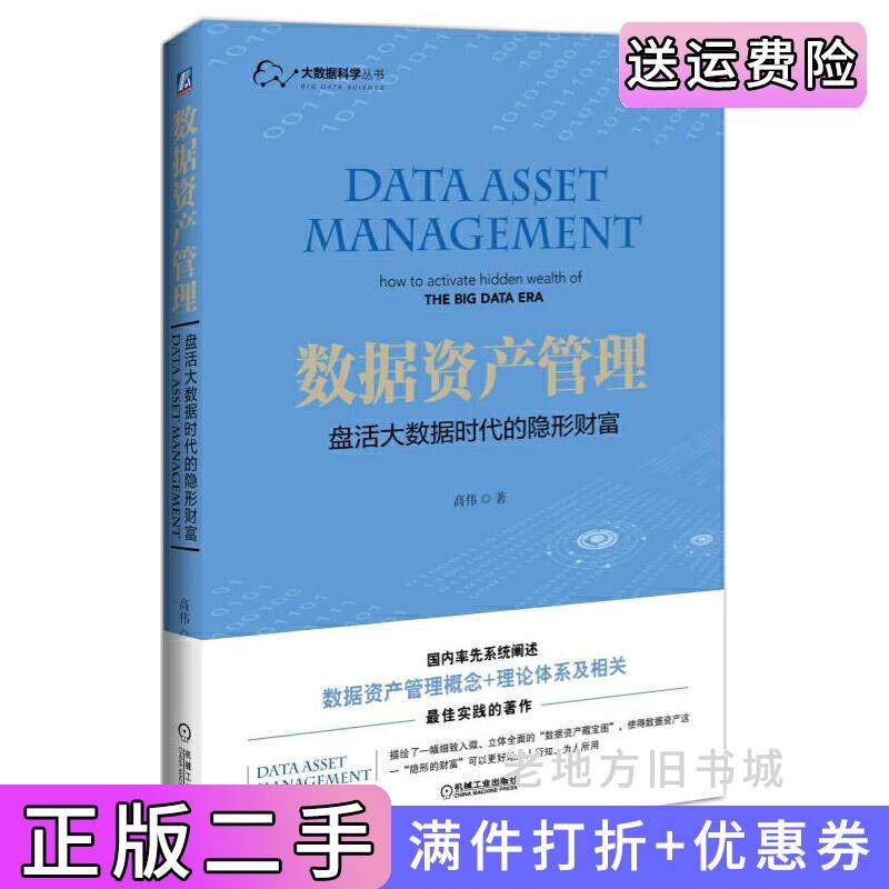 二手正版数据资产管理-盘活大数据时代的隐形财富高伟机械工业出版社9787111528807