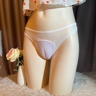 新款男娘变装性感激情紧身女装大佬隐藏下体jj内裤骆驼趾伪娘裤头