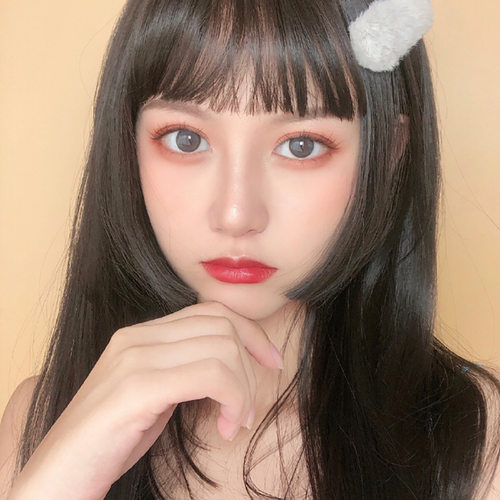 日系修脸姬发式男士伪娘风假刘海